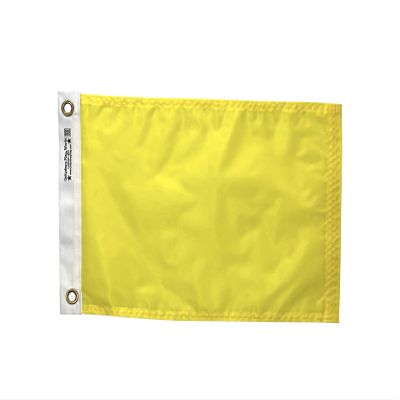12X18" Quarantine Flag, 200 Denier All-Weather Nylon, for sailing and boating port entry, Made in USA
