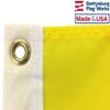 12X18" Quarantine Flag, 200 Denier All-Weather Nylon, for sailing and boating port entry, Made in USA view 3