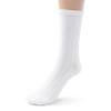 Silky Toes Bamboo Cotton Ribbed Crew Boys School Uniform Socks (Small (7-8), White) view 3