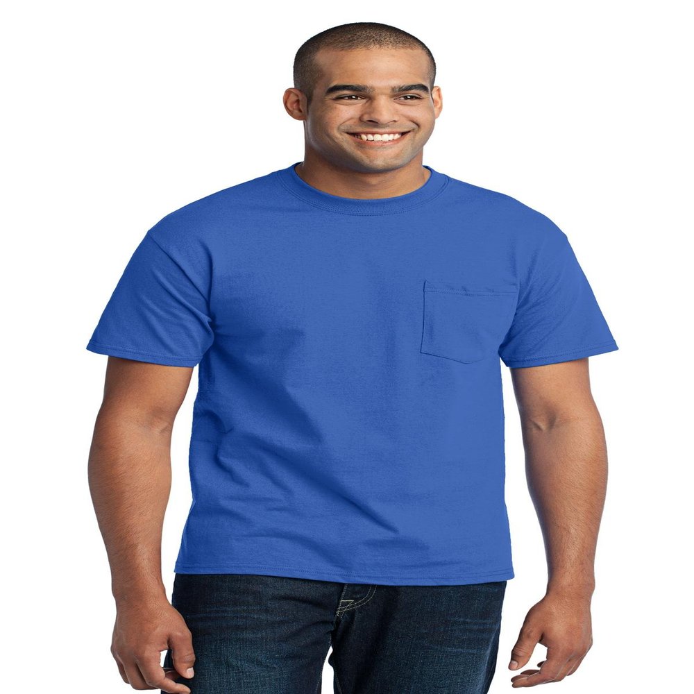 Port & Company - Core Blend Pocket Tee 4XL Royal