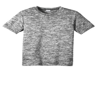 SPORT-TEK Youth PosiCharge Electric Heather Tee | Short Sleeve Shirt for Boys & Girls, Athletic Fit Summer Clothing for Kids
