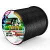 Ashconfish Braided Fishing Line-16 Strands Hollow Core Fishing Wire 1000M/1093Yards 30LB Abrasion Resistant Incredible Superline Zero Stretch Ultrathin Diameter Woven Thread Black view 2