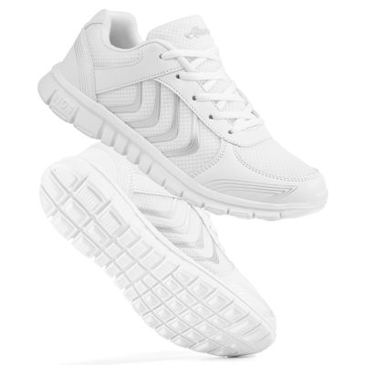 DUOYANGJIASHA Womens Sneakers Walking Shoes Comfortable Non Slip Tennis Shoes Breathable Lightweight Footwear for Casual Work White