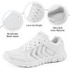 DUOYANGJIASHA Womens Sneakers Walking Shoes Comfortable Non Slip Tennis Shoes Breathable Lightweight Footwear for Casual Work White view 4