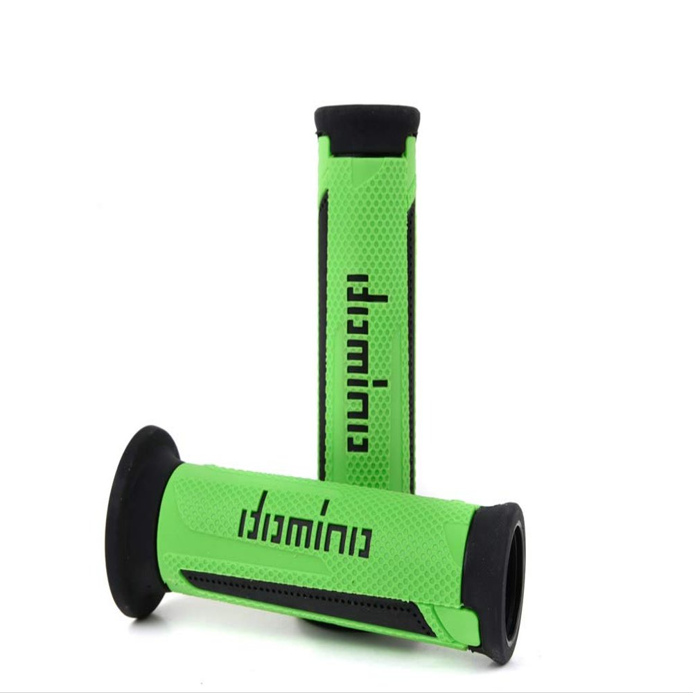 Domino Racing A350 Turismo Motorcycle Handlebar Grips Green/Black