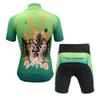 FREE FISHER Cycling Jersey Kids,Short Sleeve Cartoon Road Mountain Bike Jersey Set/Top/Short for Girls Boys Breathable,7-9 Years view 2