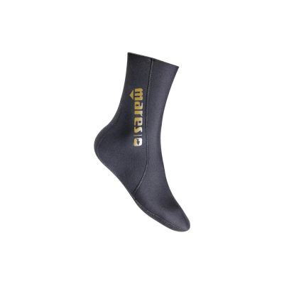 Mares Men's 422661 Flex Gold 5mm Neoprene Freediving Socks with Pre-Shaped Cut | Double Lined Sole with Reinforced Exterior, Medium