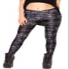 Sister Amy Women's Digital Geometric Printed Ankle Elastic Tights Leggings Note US M view 1