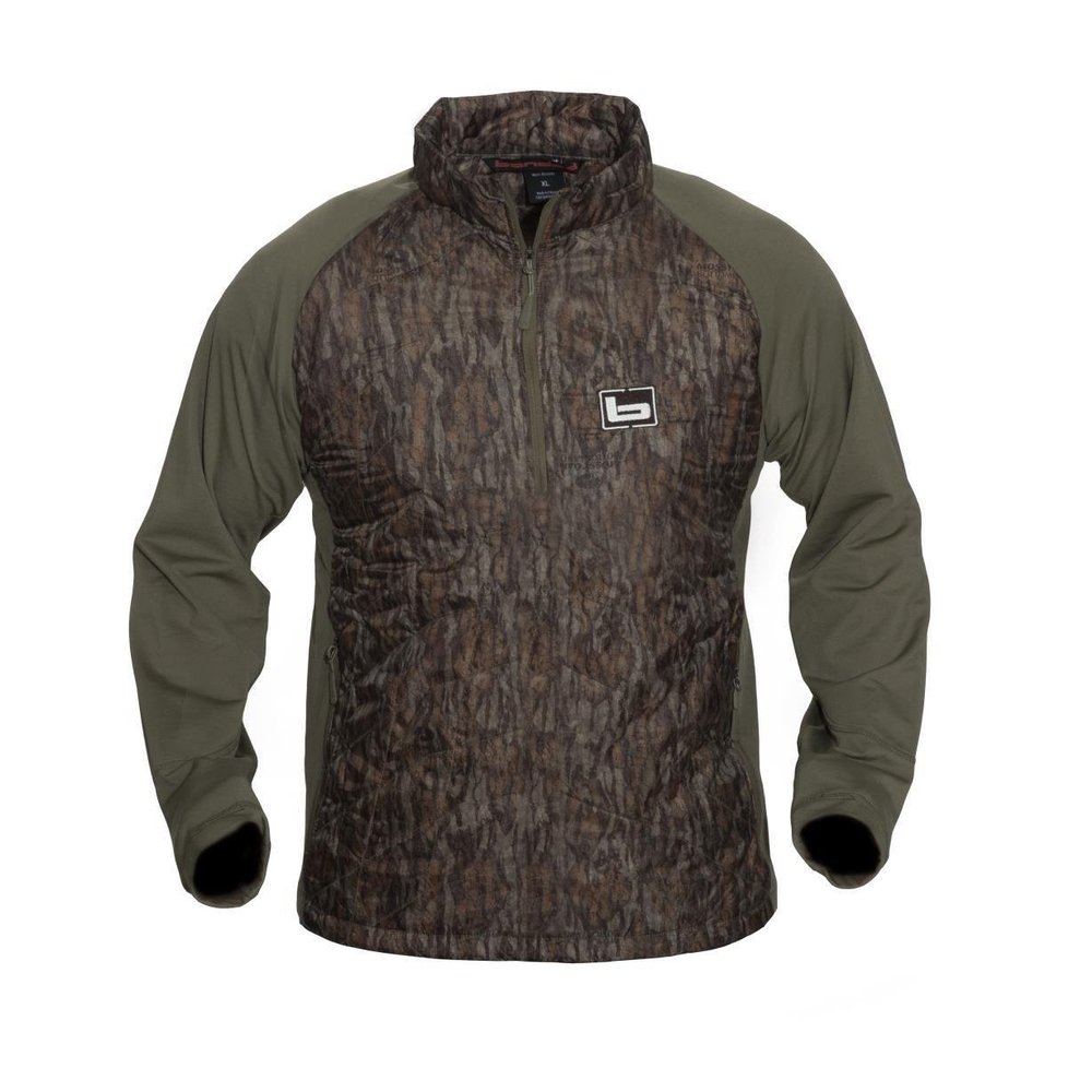 Banded B1010007-BL-S 1/4 Zip Hailstone Pullover Bottomland, Small