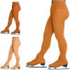 ChloeNoel Figure Skating Light Tan Over The Boot Tights TB8832 w/2 Swirls Light Tan Child Large (10-12) view 2