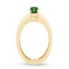 Solitaire Engagement Ring Cushion Simulated Emerald In 925Y Silver-10.5 view 4