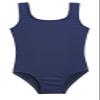 City Threads Girls One Piece Swimsuits UPF 50+, Made in The USA Swimwear, Girls Bathing Suits (Navy, 12-18 Months) view 1