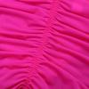 FEESHOW Men's Silky Bikini Briefs Bulge Pouch Underwear Swimwear Ruched Back (Rose, one Size) view 4