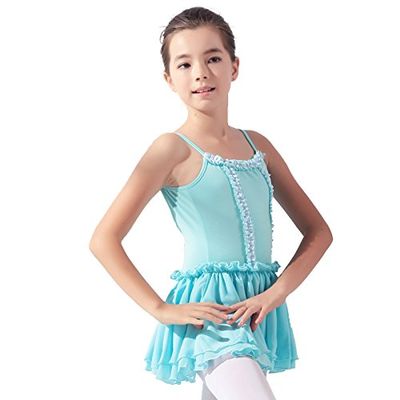 11424436 Kid Dance Skirt Child Ballet Skirt (Light Blue, M)