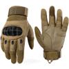 WTACTFUL Touchscreen Motorcycle Tactical Gloves for Men for Airsoft Paintball Cycling Motorbike MTB Bike ATV Hunting Hiking Riding Work Outdoor Sport Work Gloves Brown Large view 1