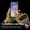 WTACTFUL Touchscreen Motorcycle Tactical Gloves for Men for Airsoft Paintball Cycling Motorbike MTB Bike ATV Hunting Hiking Riding Work Outdoor Sport Work Gloves Brown Large view 3