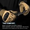 WTACTFUL Touchscreen Motorcycle Tactical Gloves for Men for Airsoft Paintball Cycling Motorbike MTB Bike ATV Hunting Hiking Riding Work Outdoor Sport Work Gloves Brown Large view 4