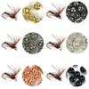 Aventik 50pc Brass Beads Tapered Hole Fly Tying Materials Lure Jig 10 Colors / 5 Sizes Fly Fishing (Copper, 2.8 mm (7/64")) view 4