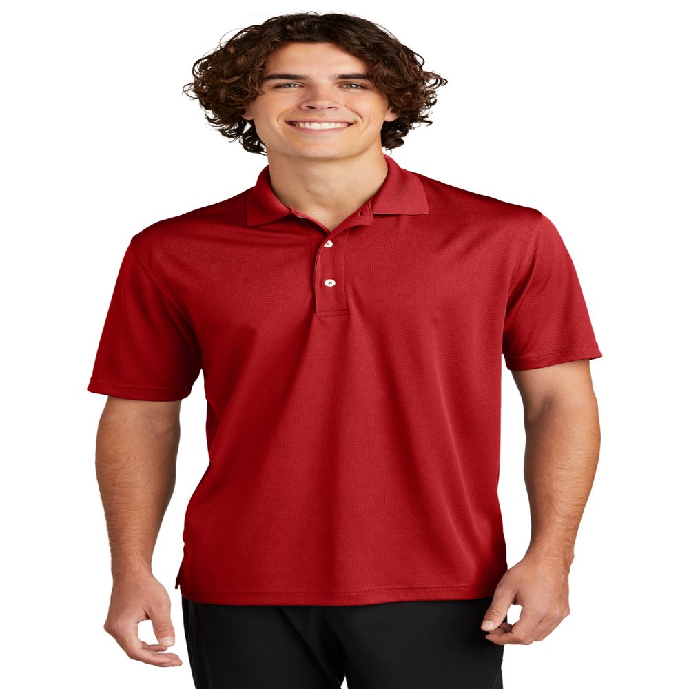 SPORT-TEK Unisex Dri-Mesh Polo Red