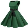 Gardenwed Women's Vintage Dress Sleeveless Cocktail 1950s Dresses Retro Tea Party Swing Christmas Dress Green 3XL view 3
