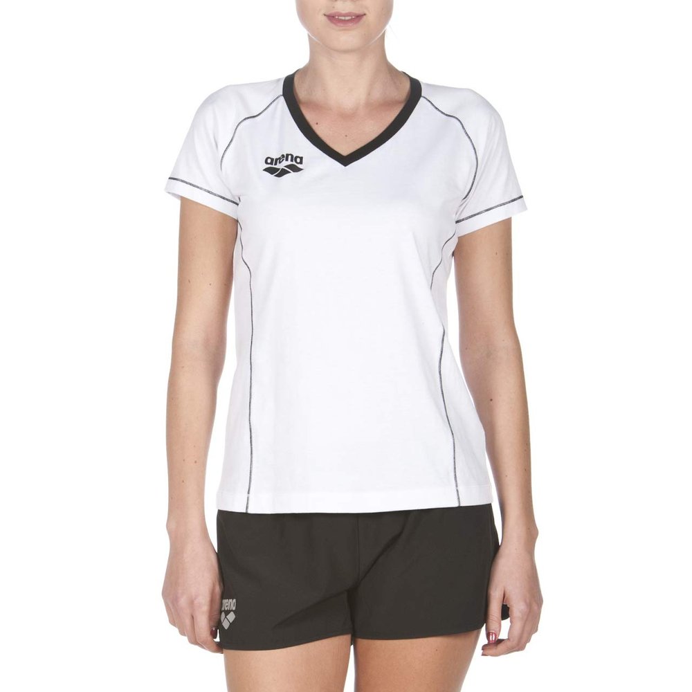 ARENA Women's Team Line Short Sleeve T-Shirt, White, XXS