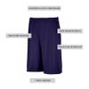 Russell Athletic Big Boy's Dri-Power Performance Short with Pockets Shorts, Purple, L view 3