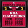 Trends International NBA Chicago Bulls - Champions 13 Wall Poster, 22.375" x 34", Black Framed Version view 1