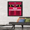 Trends International NBA Chicago Bulls - Champions 13 Wall Poster, 22.375" x 34", Black Framed Version view 2