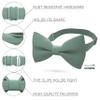 Bow Tie House Babies Classic Pre-Tied Bow Tie Formal Solid Tuxedo (Small, Green Fern) view 2