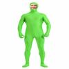 DreamHigh Men's Women's Polyester Spandex Full Body Costume Zentai Suit-Open Face (Lime Green, M) view 1