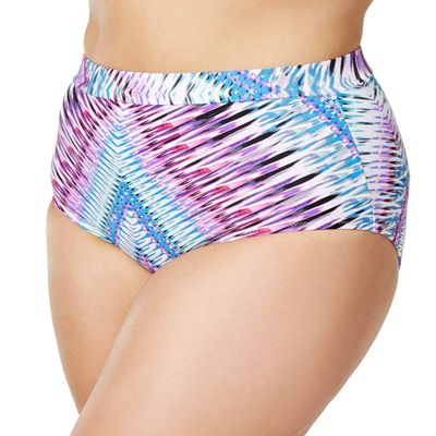 Raisins Curve Plus Size Stolen Heart Printed High-Waist Bikini Bottoms