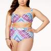 Raisins Curve Plus Size Stolen Heart Printed High-Waist Bikini Bottoms view 3