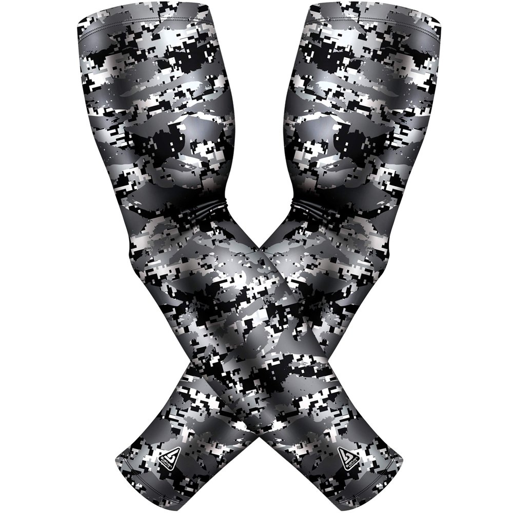 B-Driven Sports Premium Pro-Fit Compression Arm Sleeves for Men Women & Youth 44 Graphic Designs Improve Circulation Reduce Muscle Fatigue Enhance Performance for Baseball Football & More (1 Pair)
