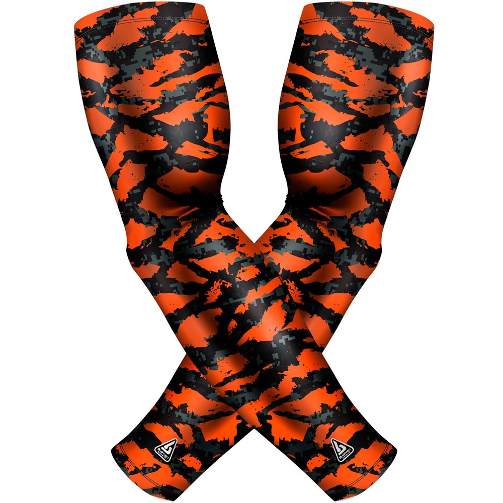 B-Driven Sports Premium Pro-Fit Compression Arm Sleeves for Men Women & Youth 44 Graphic Designs Improve Circulation Reduce Muscle Fatigue Enhance Performance for Baseball Football & More (1 Pair)