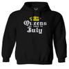 0045. It's is My Birthday Gift Queens are Born in July 20th 30th 40th 50th Sweatshirt Pullover Hoodie (Black, X-Large) view 1