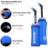 JEELAD Soft Folding Water Bottles TPU Collapsible Flask Hydration Pack Ideal for Running Hiking Cycling Outdoor view 3