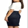 Lexi Womens Stretch Pencil Skirts with Functional Pockets, A Line & Destructed Mini Denim Skirts SKRK 0064X Dark WASH 18 view 2