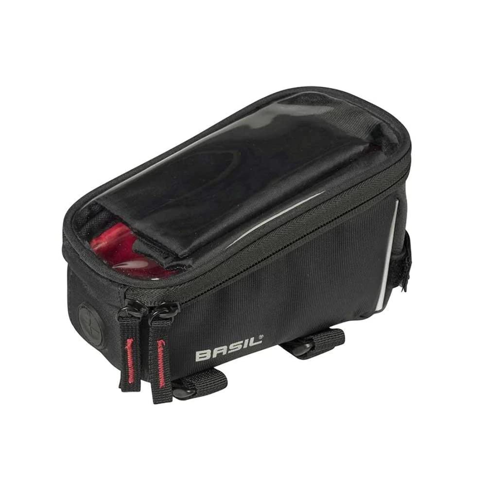 Basil Unisex's Sport Design Top Tube Frame Cycle Bag, Black, 1 Litre (17748)