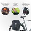 Basil, Miles, Pannier, 34L, Black/Lime view 2