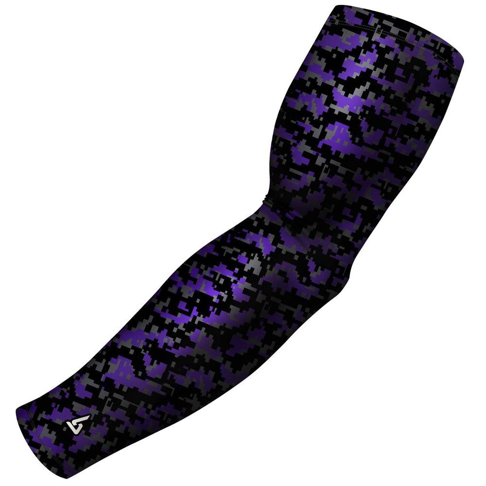 B-Driven Sports Premium Pro-Fit Compression Arm Sleeve for Men & Women - For Sports Protection - Single, Digital Designs