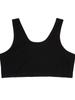 Fruit of The Loom Big Girl's Cotton Built-up Sport 3 Pack(Pack of 3) Bra, White/Black/Sand, 38 view 4