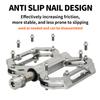 TiTo Titanium Classic Style Bicycle Pedal with Aluminium Alloy Bicycle Foot Pedals and Titanium Axles for MTB and Road Bike (Titanium Color) view 4