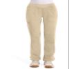 Cherokee Women's Mid Rise Straight Leg Pull-on Pant Tall, Khaki, X-Small Tall view 1