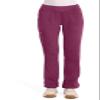 Cherokee Women Scrub Pant with Straight Leg Pull-on Pant Medical Bottom with 4 Pocket & 2-Way Stretch Fabric - WW110, M Petite, Wine view 1