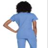 Cherokee Womens V-Neck Top Medical Scrubs, Blue, X-Large US view 2