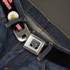 Buckle-Down Seatbelt Belt - Bacon & Eggs Black - 1.5" Wide - 24-38 Inches in Length view 2