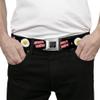 Buckle-Down Seatbelt Belt - Bacon & Eggs Black - 1.5" Wide - 24-38 Inches in Length view 3