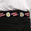Buckle-Down Seatbelt Belt - Bacon & Eggs Black - 1.5" Wide - 24-38 Inches in Length view 4