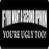 1080 Graphics 3 - If You Want A Second Opinion Hard Hat/Biker Helmet Sticker BS 1293 view 1