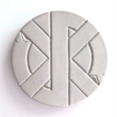 1000 Flags Crass Logo Punk Symbol Pin Badge